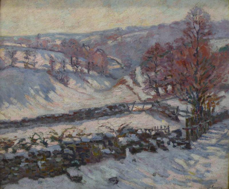 Armand guillaumin Paysage de neige a Crozant oil painting image